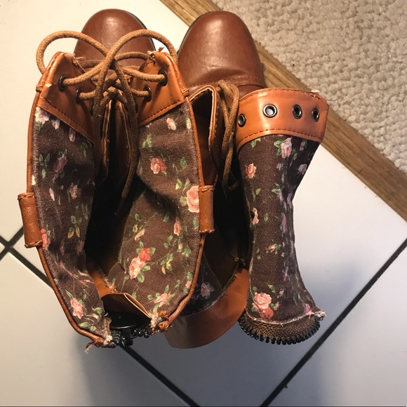 WDL combat boot with floral pattern inside - Picture 4 of 8